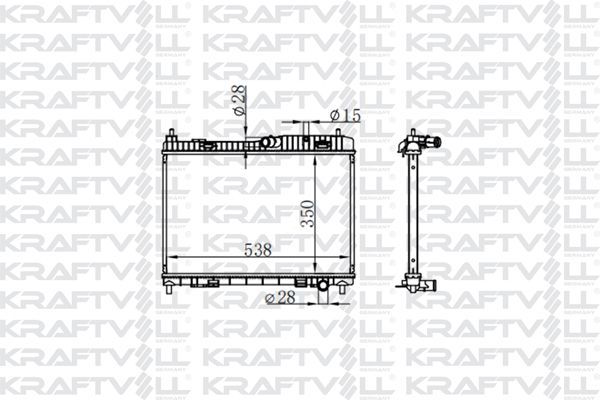 Su Radyatörü  KRAFTVOLL 08040050