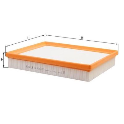 Hava Filtresi  Opel Astra K Sports Tourer (10.2015->)  MAHLE LX 4296/7