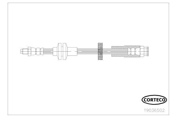 Fren Hortumu Ön Sağ veya Sol Alfa Romeo Giulietta (191)(2010->)  CAVO C901 195A