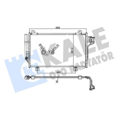 Klima Radyatörü  Mazda 3 Sedan (BM/BN)(07.2013->)  KALE 345505
