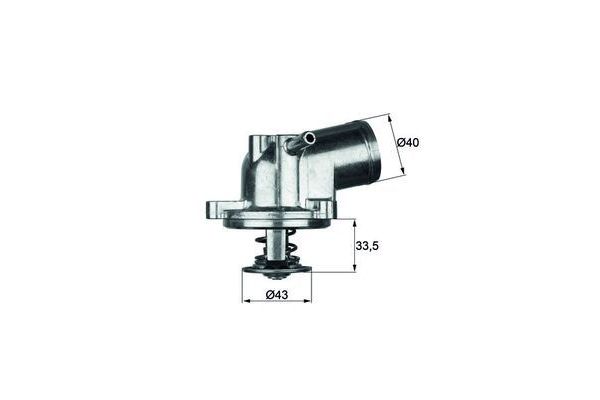 Termostat 87 °C  Mercedes Sprinter Kombi (901-903)(1994->)  MAHLE TI 21 87