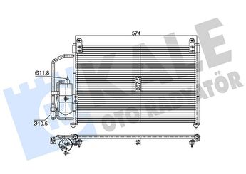 Klima Radyatörü  KALE 345195  96274635 96303204