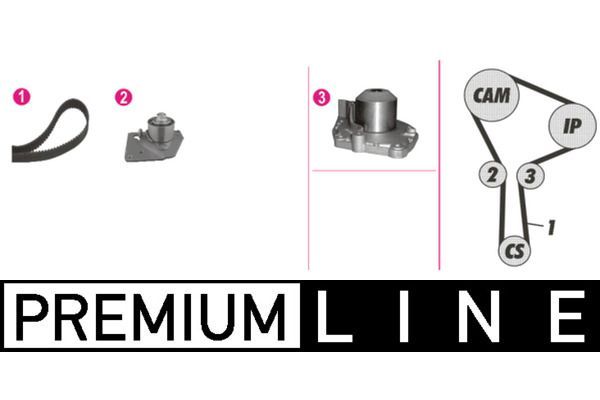 Devirdaim Su Pompası  Nissan Primera Traveller [SW] (P12)(12.2001->)  MAHLE CPK 86 000P