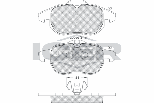 Fren Disk Balata Ön Saab 9-3 Cabriolet (2008->)  MAGNETI MARELLI 323700007300
