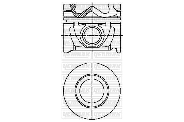 Piston (83.50MM-0.50)  NÜRAL 87-71171-050