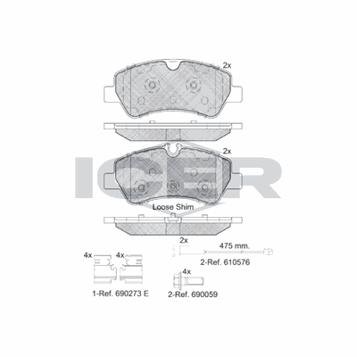 Fren Disk Balata Arka FORD ORJINAL KTMK312M008AA