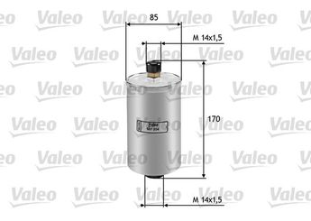 Yakıt Filtresi  VALEO 587204  811133511D FF5185 5022736 5025106 AK11LS AK11-LS AK11WS AK11-WS