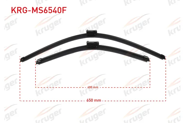 Silecek Süpürgesi Ön  650/400 mm - 26/16 inç Volkswagen Sharan (7N1)(05.2010->2015)  KRUGER MS6540F