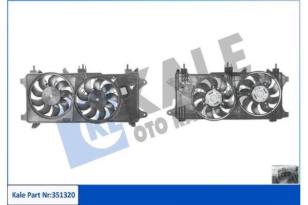 Radyatör Fan ve Motoru  KALE 351320