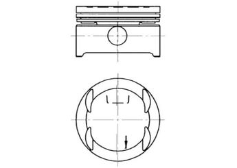 Piston (80.00MM-STD)  NÜRAL 877168310000AG  5623041 56 23 041 90570695