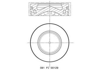 Piston (78.00MM-STD)  NÜRAL 8770278STD000G  11257812567 1125 7 812 567 7812567