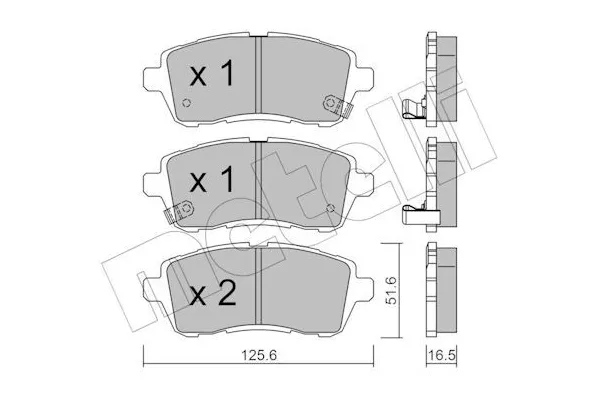 Fren Disk Balata Ön Subaru Justy J13 (M300F)(2007->)  MGA 55641