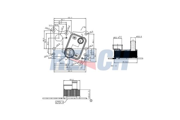 Motor Yağ Soğutucu  BROM MC5069