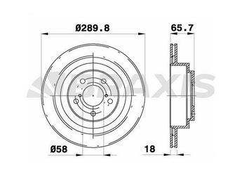 Fren Disk Ayna Arka Sağ ve Sol BRAXIS AE0625  DF7328 26700AE080