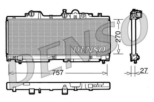 Su Radyatörü  DENSO DRM09091