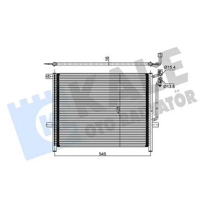 Klima Radyatörü  BMW Z4 Serisi Coupe (E86)(2006->)  KALE 376800