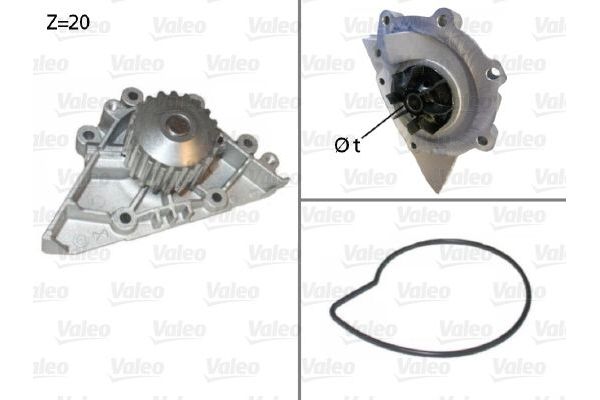 Devirdaim Su Pompası  Citroen Jumpy (11.2003->)  PSA ORJINAL 1201K3