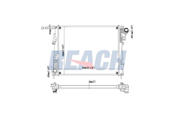 Su Radyatörü  MOTORTEC RNT0695