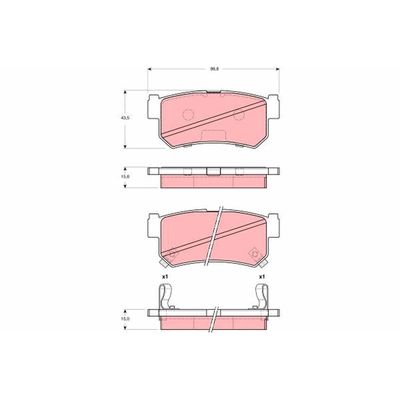 Fren Disk Balata Arka TRW GDB3382