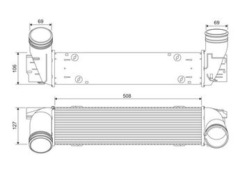 Turbo Radyatörü  VALEO 818392  17517624146 17 51 7 624 146 7624146 7 624 146