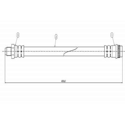 Fren Hortumu Ön Sağ veya Sol CAVO C800 667A