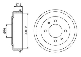 Kampana Arka Sağ veya Sol BOSCH 0 986 477 180  5841129000 58411 29000 5841129100 58411 29100