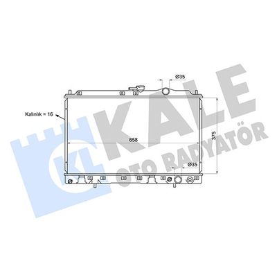 Su Radyatörü  Mitsubishi Galant 4 Kapi (E30)(1988->)  KALE 363545