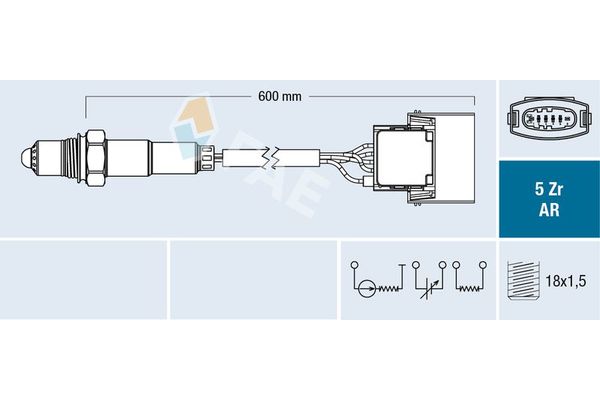 Oksijen (Lambda) Sensörü  FAE 75145