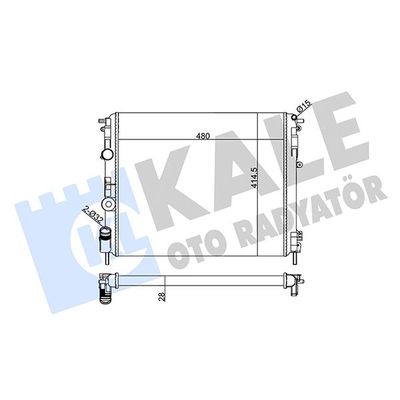 Su Radyatörü  Renault Kangoo (F/KC0)(06.1997->)  KALE 207100