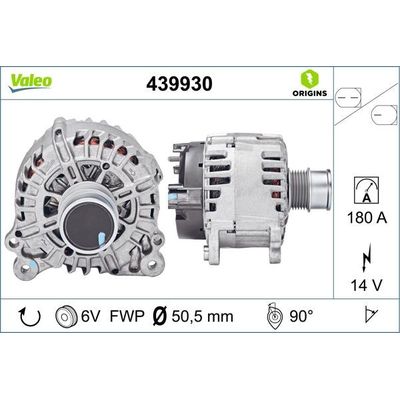 Alternatör  Skoda Karoq (NU)(2017->)  VALEO 439930