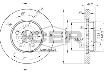 Fren Disk Ayna Ön Sağ ve Sol MAHER 03675  4351220470 4351220480 4351220701 4351221010 4351232290 4351232300 4351232301 43512-20470 43512-20480 4351220580 43512-20580 4351220612 43512-20612 4351220700 43512-20700 43512-21010