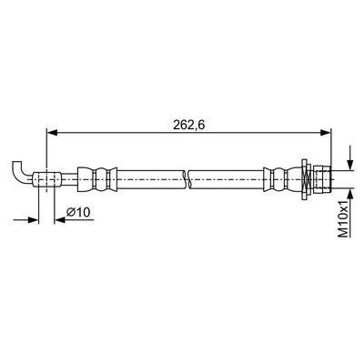 Fren Hortumu Arka Sağ veya Sol Toyota Yaris (KSP1/NLP1/NSP1)(2011->)  BOSCH 1 987 481 936