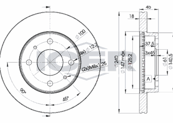 Fren Disk Ayna Ön Sağ ve Sol MAHER 03772  4020660Y01 4020658A00 4020658A01 40206-58A00 40206-58A01 40206-60Y01