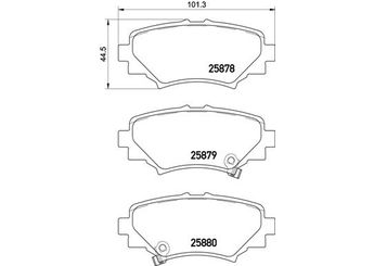 Fren Disk Balata Arka BREMBO P 49 049  B4Y02648ZB B4Y02648ZA B4Y02648ZC