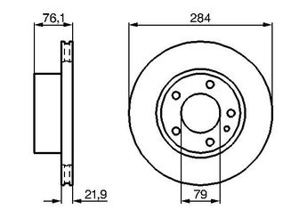 Fren Disk Ayna Ön Sağ ve Sol BOSCH 0 986 478 043  986478043 34111151655 34 11 1 151 655 34111151656 34 11 1 151 656 34111163135 34 11 1 163 135 34111163136 34 11 1 163 136