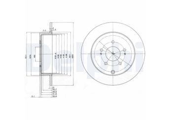 Fren Disk Ayna Arka Sağ ve Sol DELPHI BG4035  8846160100 MR955407 MR955408