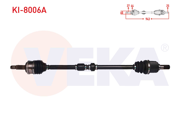 Aks Komple Ön Sağ Kia Ceed (ED)(2006->)  VEKA KI-8006A