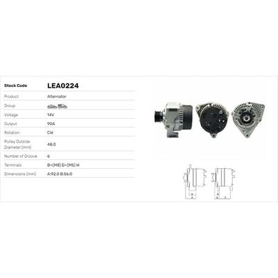 Alternatör  MGA 28008