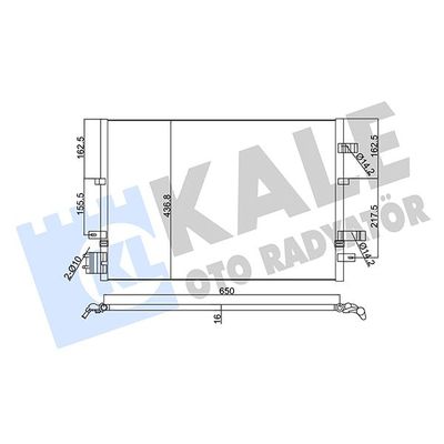 Klima Radyatörü  Ford Mondeo S.Wagon (GE)(2000->)  KALE 345380