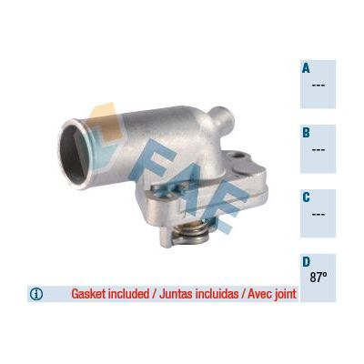 Termostat 87 °C  Fiat Tempra (159) 4 Kapı (1990->)  KRAFTVOLL 08110120