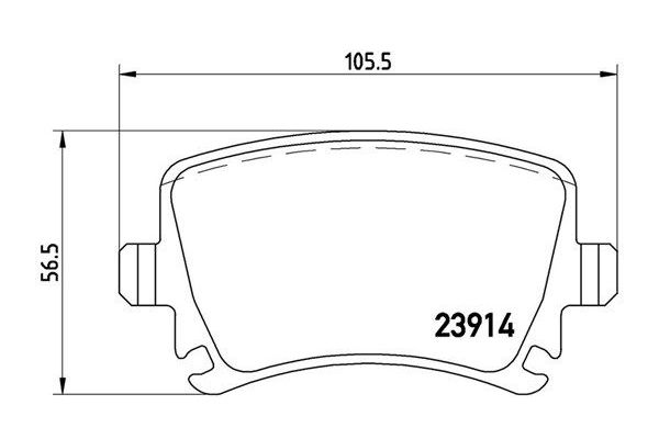 Fren Disk Balata Arka Audi A3 (8P1)(05.2003->)  MAGNETI MARELLI 363700485095