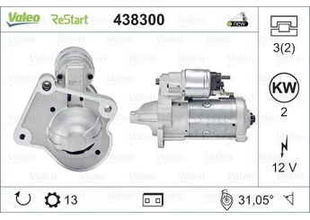 Marş Dinamosu  VALEO 438300  CV2T11000AA 1740048 1902473 2033252 CV2T-11000-AA CV2T11000AB CV2T-11000-AB CV2T11000AC CV2T-11000-AC