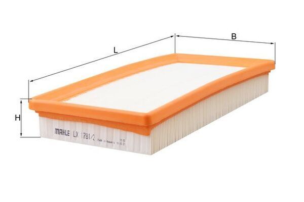 Hava Filtresi  BMW 7 Serisi (F01/F02/F04)(01.2009->)  MAHLE LX 1781/2