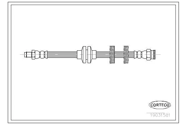 Fren Hortumu Ön Sağ veya Sol Alfa Romeo 156 (116)(1997->)  SVAC 90-0136