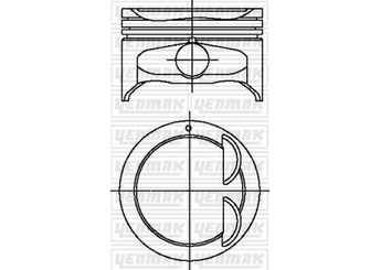 Piston (77.00MM-0.50)  GOETZE 87-71133-050  87-71133-050