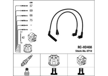 Buji Kablosu  NGK 0710  2750124B10 27501-24B10