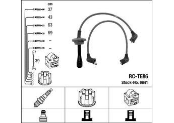 Buji Kablosu  NGK 9641  9091921101 9091921118000 90919-21118-000 90919-21101 9091921118 90919-21118 9091921120 90919-21120 9091921153 90919-21153 9091921164 90919-21164 9091921188 90919-21188 9091921287 90919-21287