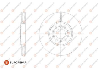 Fren Disk Ayna Ön Sağ ve Sol EUROREPAR 1667855380  1667855380 1J0615301 1J0615301C 1J0615301K 1J0615301R 1J0615301S 6R0615301A 6R0615301D JZW615301D