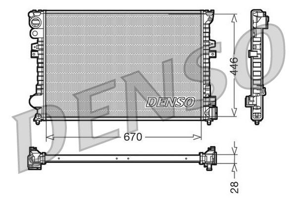 Su Radyatörü  DENSO DRM07050