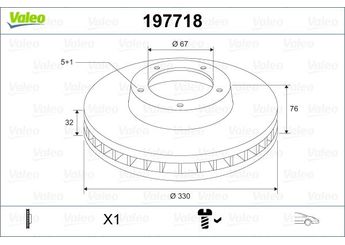 Fren Disk Ayna Ön Sağ ve Sol VALEO 197718  197718 2204210812 2204212512 A2204210812 A2204212512